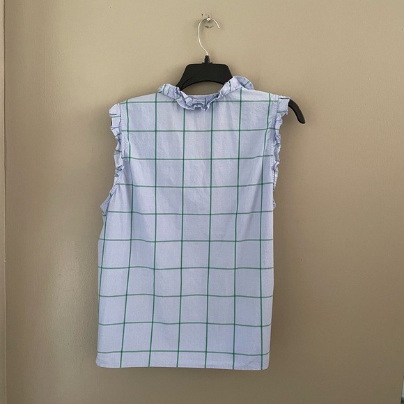 J Crew Ruffle Button Down Shirt - Picture 4 of 5